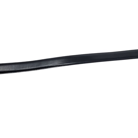 Trafalgar Black Cortina Leather Belt Mens 30 Handmade USA Brass Buckle Timeless - Picture 7 of 12